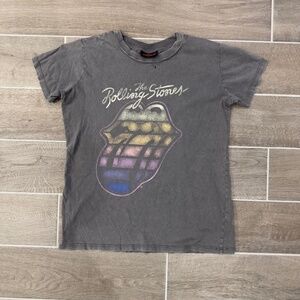 🎸✨ Rolling Stones Rainbow Tongue Tee • Vintage Wash • Official Merch • Size S